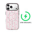 Pink Stripe & Heart Phone Case for Magnetic Phone Case for IPhone 17 16 15 14 13 Pro Max Plus Single Double-layer Tough Case