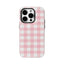 Pink & White Gingham IPhone17 Must-Haves Phone Case for IPhone 17 16 15 14 13 12 11 Pro Max Plus Double-layer Back Cover