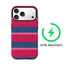 Pink Blue Striped Summer Phone Case for Magnetic Phone Case for IPhone 17 16 15 14 Pro Max Plus Single Double-layer Tough Case