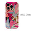 Pink Abstract Blooms Phone Case for Magnetic Phone Case for IPhone 17 16 15 14 13 Pro Max Plus Single Double-layer Tough Case