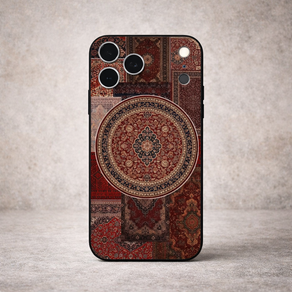 Vintage Patchwork Carpet Phone Case Timeless Art Texture Main image