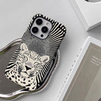 Psychedelic Leopard Phone Case for Magnetic Phone Case for IPhone 17 16 15 14 13 Pro Max Plus Single Double-layer Tough Case