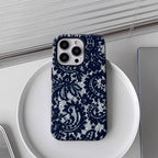 Black Lace Phone Case for Magnetic Phone Case for IPhone 17 16 15 14 13 Pro Max Plus Single Double-layer Tough Case