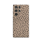 Black Spots on Camel Phone Case for Samsung Galaxy S25 Ultra S24 S23 Ultra Plus Glossy Double-layer Back Cover