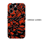 Red & Black Web Phone Case for Magnetic Phone Case for IPhone 17 16 15 14 13 Pro Max Plus Single Double-layer Tough Case