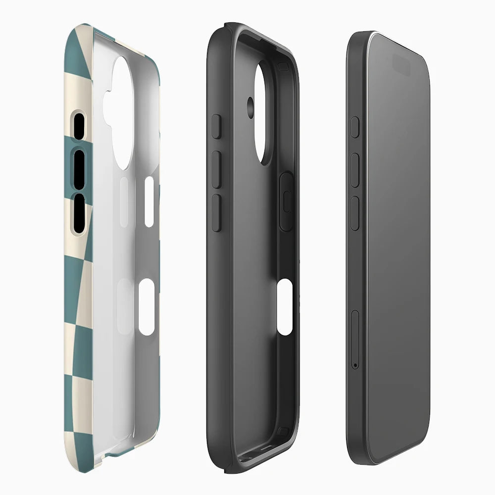 Wavy Checks IPhone17 Must-Haves Phone Case for IPhone 17 16 15 14 13 12 11 Pro Max Plus Double-layer Back Cover