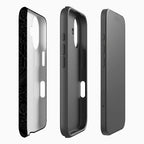 Black Floral Line Phone Case for Magnetic Phone Case for IPhone 17 16 15 14 13 Pro Max Plus Single Double-layer Tough Case