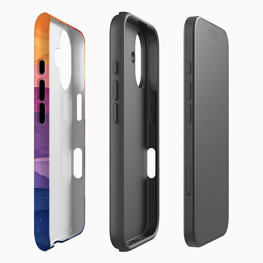 Rainbow Waves Phone Case for Magnetic Phone Case for IPhone 17 16 15 14 13 Pro Max Plus Single Double-layer Tough Case