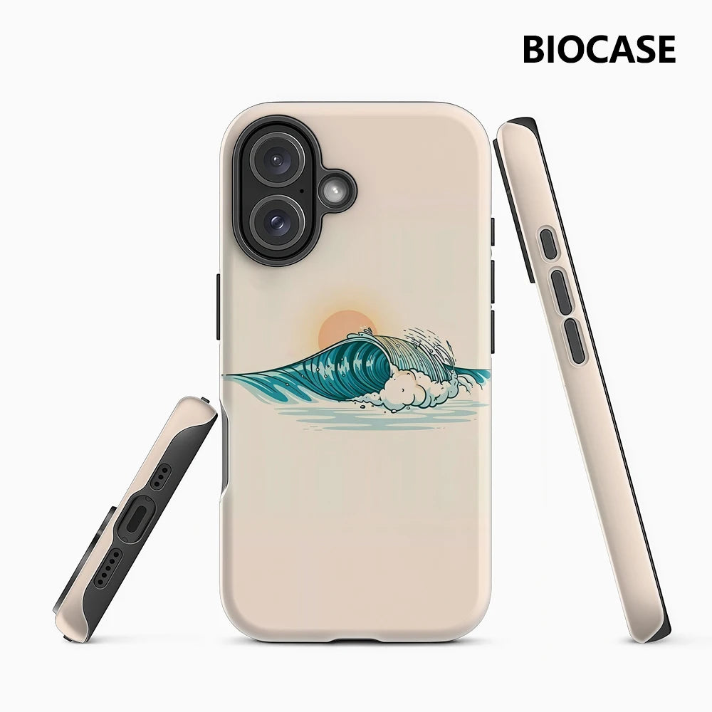 Sunset Wave Phone Case for Magnetic Phone Case for IPhone 17 16 15 14 13 Pro Max Plus Single Double-layer Tough Case Main image