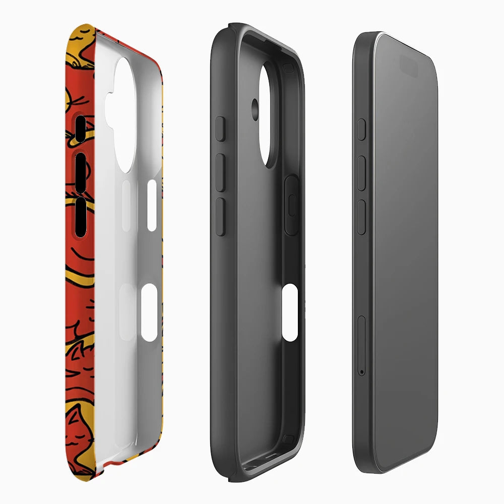 Sleepy Cat Pattern Phone Case for Magnetic Phone Case for IPhone 17 16 15 14 13 Pro Max Plus Single Double-layer Tough Case