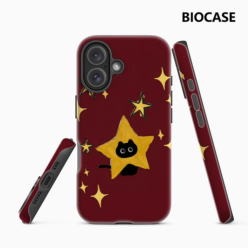 Star Cat Phone Case for Magnetic Phone Case for IPhone 17 16 15 14 13 Pro Max Plus Single Double-layer Tough Case Main image