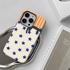 Black Cat with Stars Stripes IPhone17 Must-Haves Phone Case for IPhone 17 16 15 14 13 12 Pro Max Plus Double-layer Back Cover