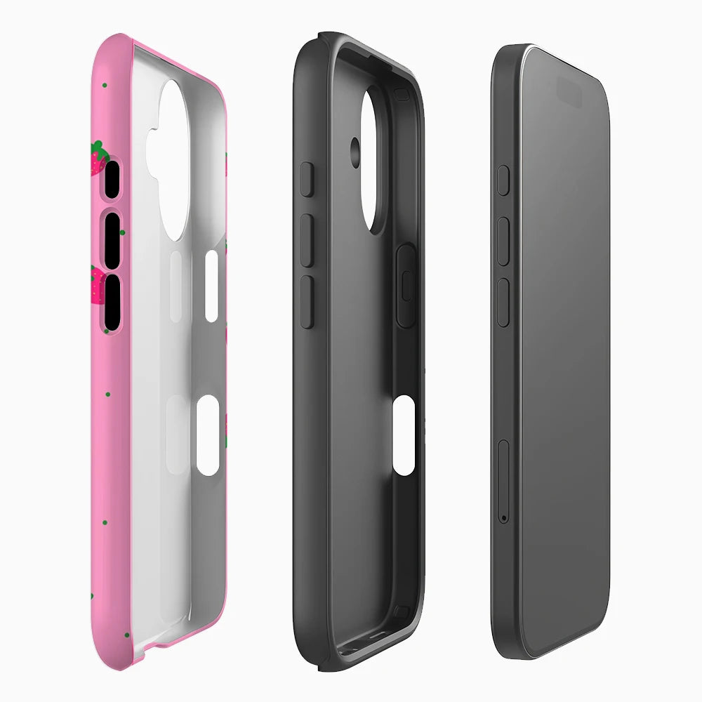 Strawberry Dot Phone Case for Magnetic Phone Case for IPhone 17 16 15 14 13 Pro Max Plus Single Double-layer Tough Case Secondary image
