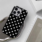 Black and White Polka Dots IPhone17 Must-Haves Phone Case for IPhone 17 16 15 14 13 12 Pro Max Plus Double-layer Back Cover