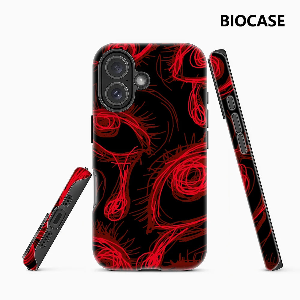 Red Gaze Phone Case for Magnetic Phone Case for IPhone 17 16 15 14 13 Pro Max Plus Single Double-layer Tough Case Main image