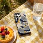 Lemon Slice Tapestry Phone Case for Samsung Galaxy S25 Ultra S24 S23 Ultra Plus Glossy Double-layer Back Cover