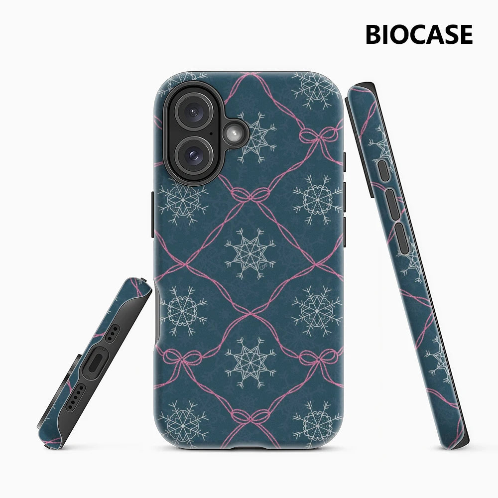 Snow Bow Phone Case for Magnetic Phone Case for IPhone 17 16 15 14 13 Pro Max Plus Single Double-layer Tough Case Main image