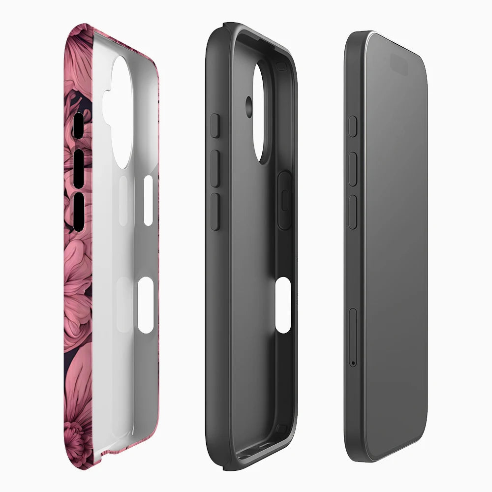 Pink Dahlia Art Phone Case for Magnetic Phone Case for IPhone 17 16 15 14 13 Pro Max Plus Single Double-layer Tough Case Secondary image