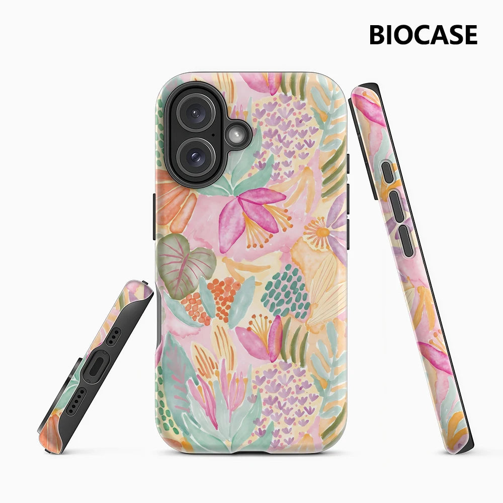 Pastel Floral Phone Case for Magnetic Phone Case for IPhone 17 16 15 14 13 Pro Max Plus Single Double-layer Tough Case Main image