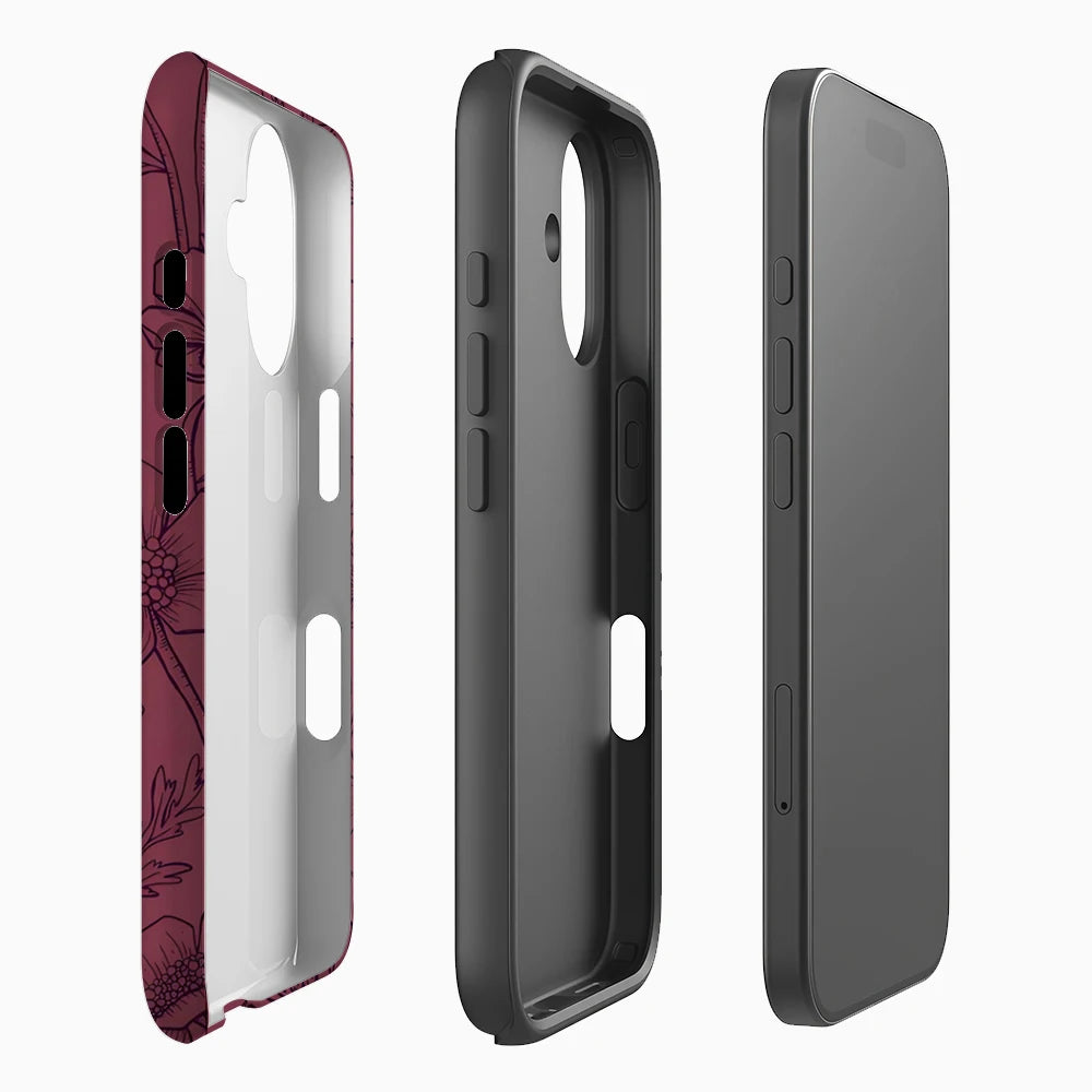 Berry Anemone Phone Case for Magnetic Phone Case for IPhone 17 16 15 14 13 Pro Max Plus Single Double-layer Tough Case Secondary image