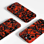 Red & Black Web Phone Case for Magnetic Phone Case for IPhone 17 16 15 14 13 Pro Max Plus Single Double-layer Tough Case