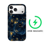 Starry Night Swirl Phone Case for Magnetic Phone Case for IPhone 17 16 15 14 13 Pro Max Plus Single Double-layer Tough Case