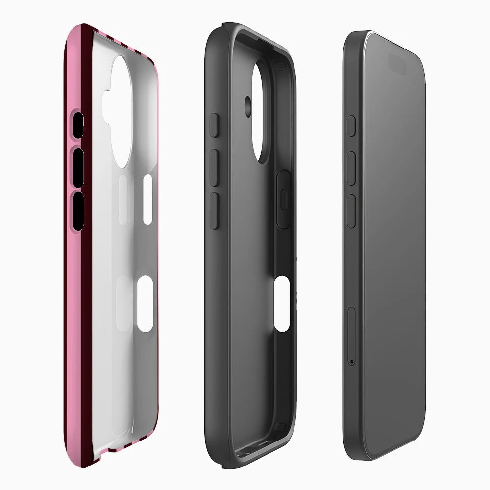 Pink Burgundy Vertical Stripes IPhone17 Must-Haves Phone Case for IPhone 17 16 15 14 13 12 Pro Max Plus Double-layer Back Cover Secondary image