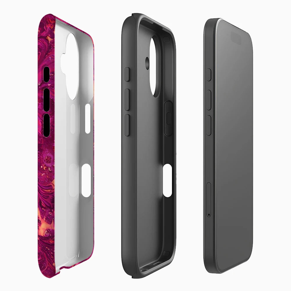 Purple Swirl Art Phone Case for Magnetic Phone Case for IPhone 17 16 15 14 13 Pro Max Plus Single Double-layer Tough Case Secondary image