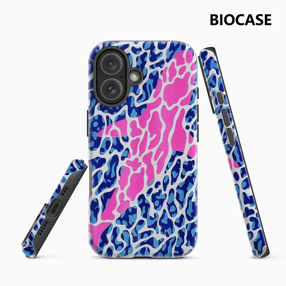 Pink Dolphin Wave Phone Case for Magnetic Phone Case for IPhone 17 16 15 14 13 Pro Max Plus Single Double-layer Tough Case Main image