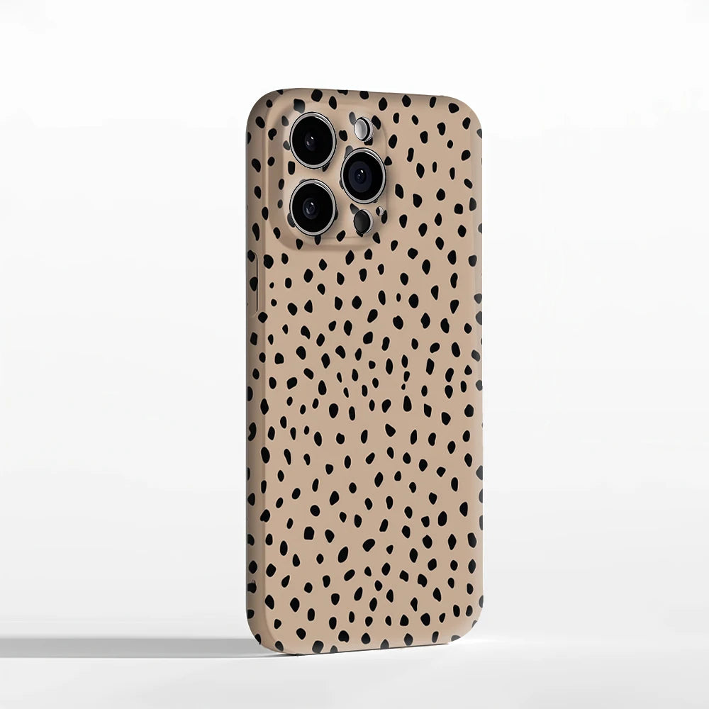 Black Spots on Camel IPhone17 Must-Haves Phone Case for IPhone 17 16 15 14 13 12 Pro Max Plus Double-layer Back Cover