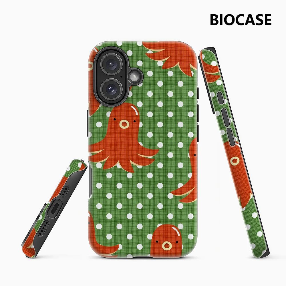 Polka - Dot Octopus Fun Phone Case for Magnetic Phone Case for IPhone 17 16 15 14 13 Pro Max Plus Single Double-layer Tough Case Main image