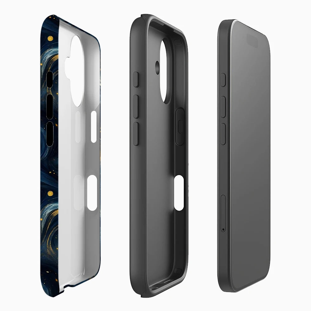 Starry Night Swirl Phone Case for Magnetic Phone Case for IPhone 17 16 15 14 13 Pro Max Plus Single Double-layer Tough Case