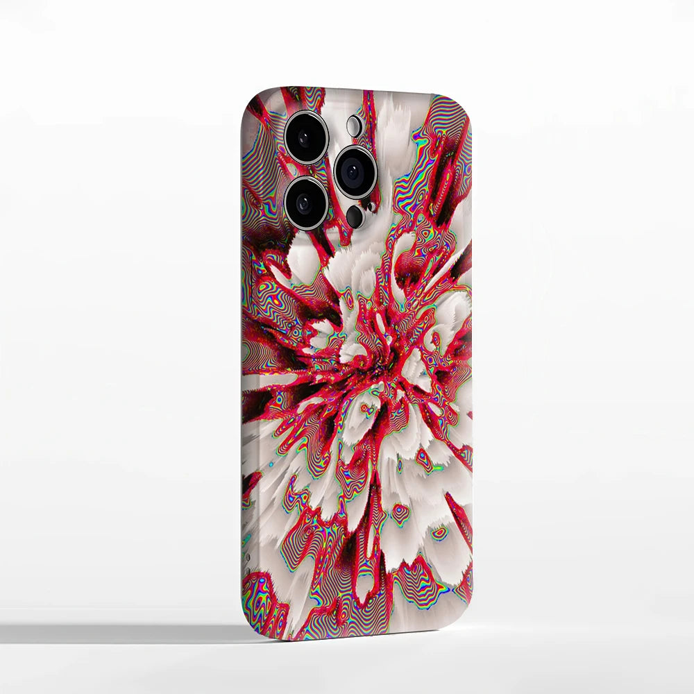 Psychedelic Burst Phone Case for Magnetic Phone Case for IPhone 17 16 15 14 13 Pro Max Plus Single Double-layer Tough Case