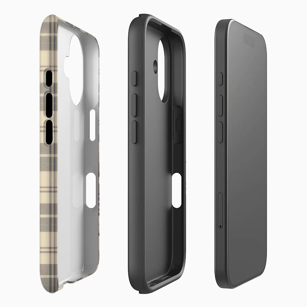 Plaid Teddy Bear IPhone17 Must-Haves Phone Case for IPhone 17 16 15 14 13 12 Pro Max Plus Double-layer Back Cover Secondary image