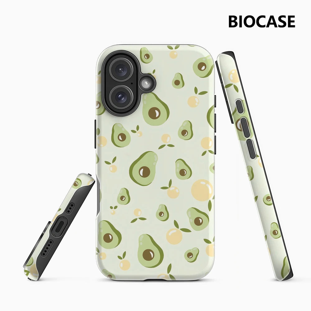Avocado Citrus Pattern Phone Case for Magnetic Phone Case for IPhone 17 16 15 14 13 Pro Max Plus Single Double-layer Tough Case Main image