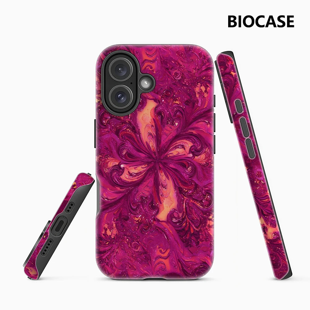 Purple Swirl Art Phone Case for Magnetic Phone Case for IPhone 17 16 15 14 13 Pro Max Plus Single Double-layer Tough Case Main image