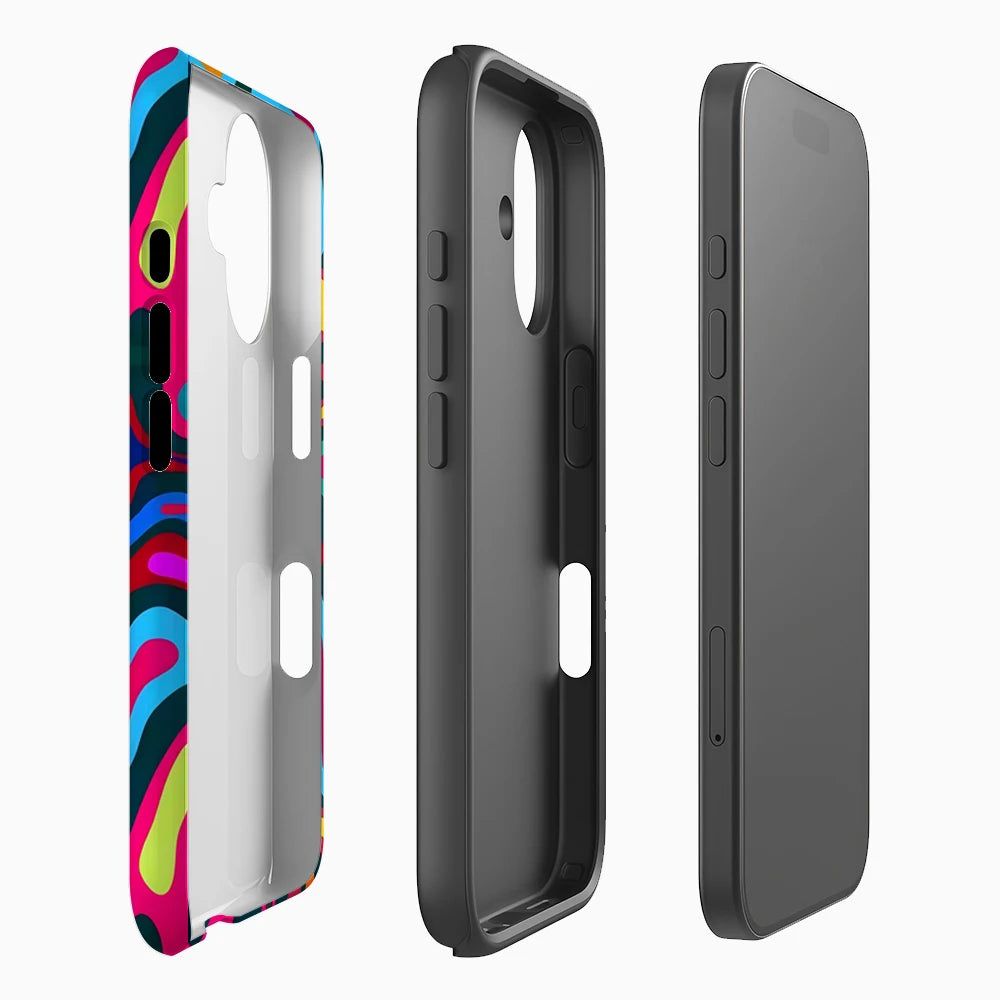 Psychedelic Color Swirls Phone Case for Magnetic Phone Case for IPhone 17 16 15 14 Pro Max Plus Single Double-layer Tough Case Secondary image
