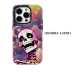 Rainbow Skull Phone Case for Magnetic Phone Case for IPhone 17 16 15 14 13 Pro Max Plus Single Double-layer Tough Case