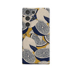 Lemon Slice Tapestry Phone Case for Samsung Galaxy S25 Ultra S24 S23 Ultra Plus Glossy Double-layer Back Cover