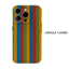 Rainbow Striped Pattern Retro Phone Case for Magnetic Phone Case for IPhone 17 16 15 14 13 Pro Max Plus Single Double-layer Case