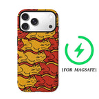 Sleepy Cat Pattern Phone Case for Magnetic Phone Case for IPhone 17 16 15 14 13 Pro Max Plus Single Double-layer Tough Case