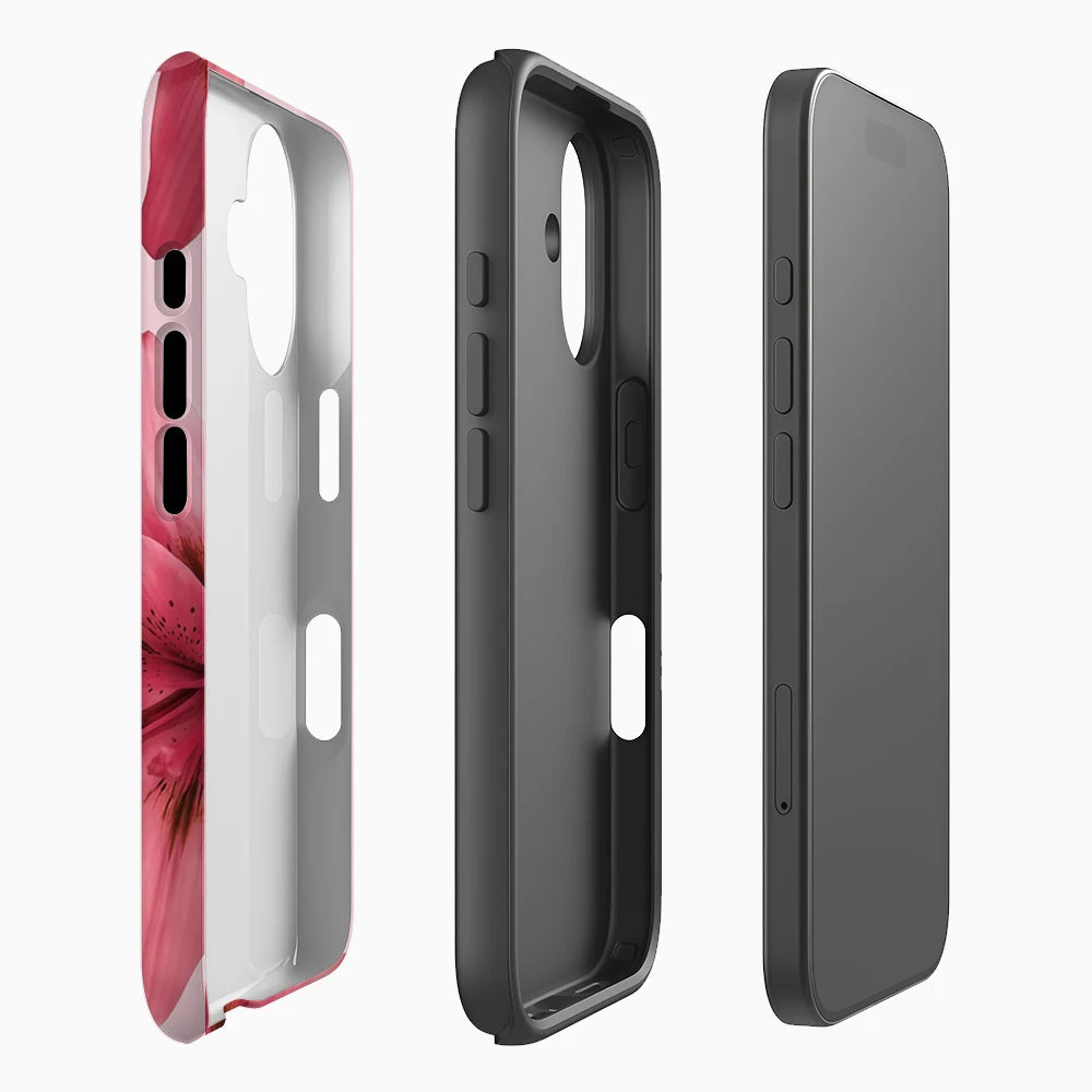 Pink Hibiscus Phone Case for Magnetic Phone Case for IPhone 17 16 15 14 13 Pro Max Plus Single Double-layer Tough Case Secondary image