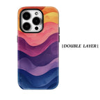 Rainbow Waves Phone Case for Magnetic Phone Case for IPhone 17 16 15 14 13 Pro Max Plus Single Double-layer Tough Case