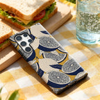 Lemon Slice Tapestry Phone Case for Samsung Galaxy S25 Ultra S24 S23 Ultra Plus Glossy Double-layer Back Cover