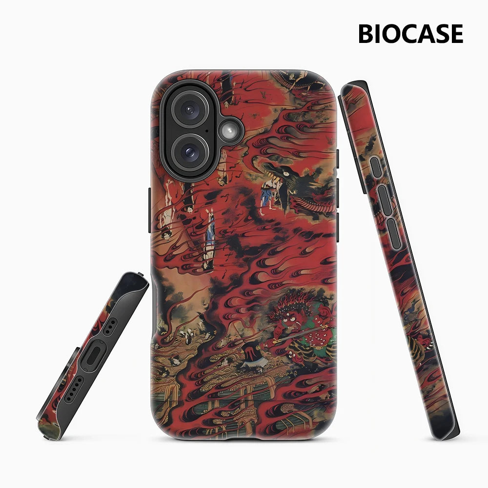 Red Demon Fantasy Art Phone Case for Magnetic Phone Case for IPhone 17 16 15 14 13 Pro Max Plus Single Double-layer Tough Case Main image