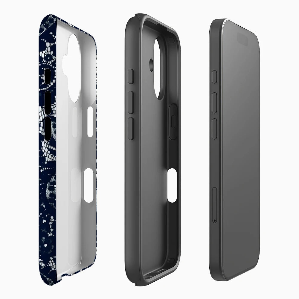 Black Lace Phone Case for Magnetic Phone Case for IPhone 17 16 15 14 13 Pro Max Plus Single Double-layer Tough Case