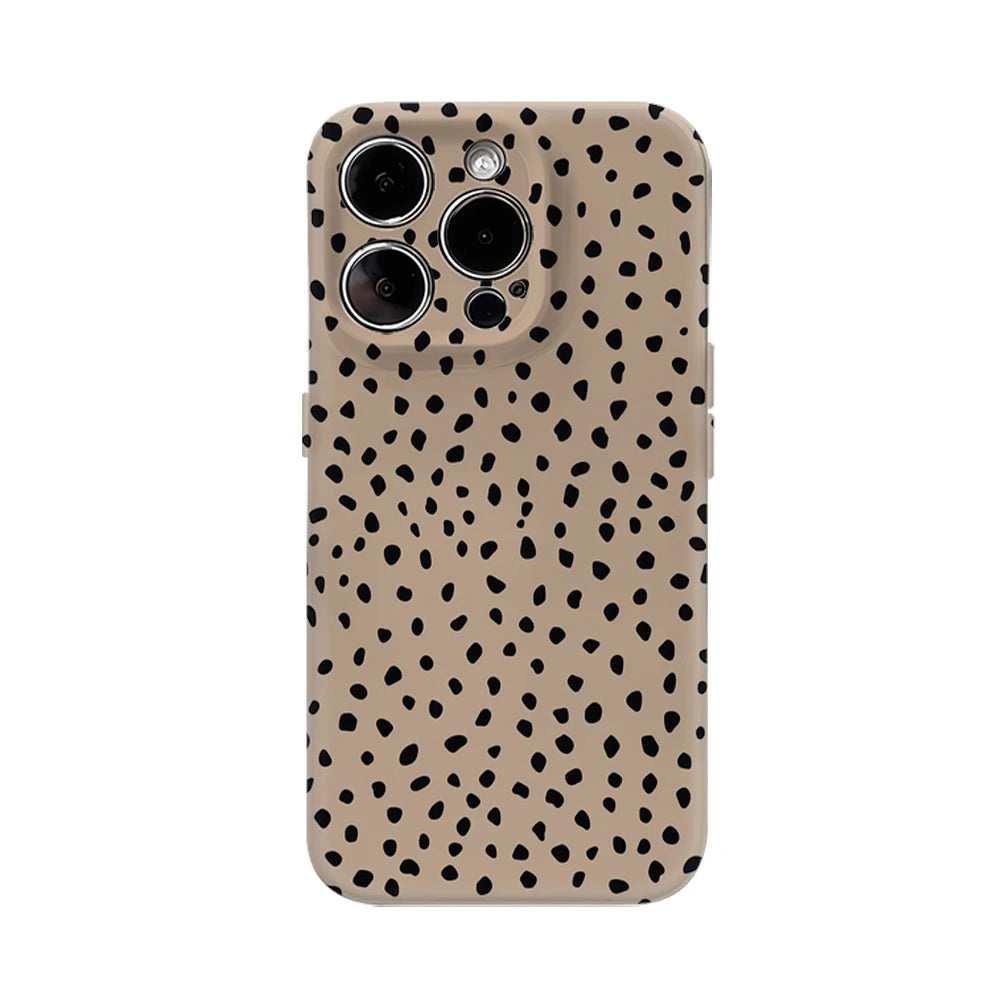 Black Spots on Camel IPhone17 Must-Haves Phone Case for IPhone 17 16 15 14 13 12 Pro Max Plus Double-layer Back Cover