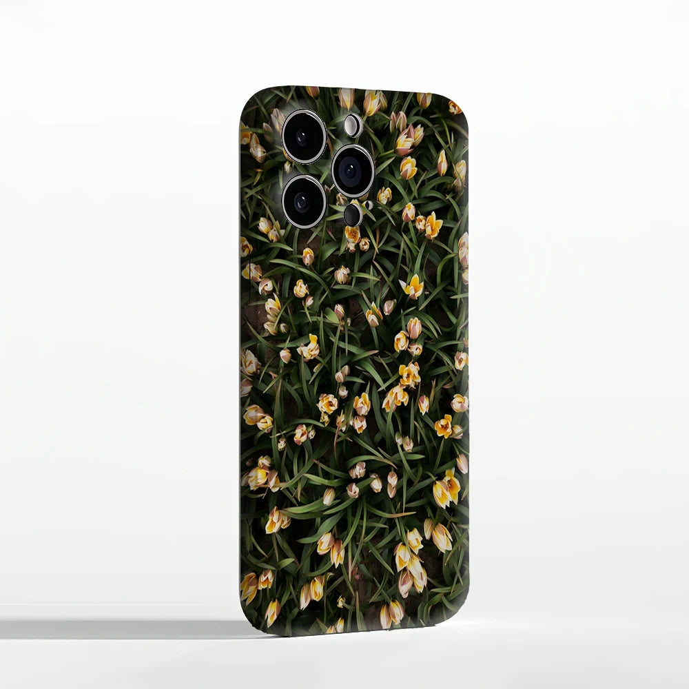 Yellow Tulip Field Phone Case for Magnetic Phone Case for IPhone 17 16 15 14 13 Pro Max Plus Single Double-layer Tough Case