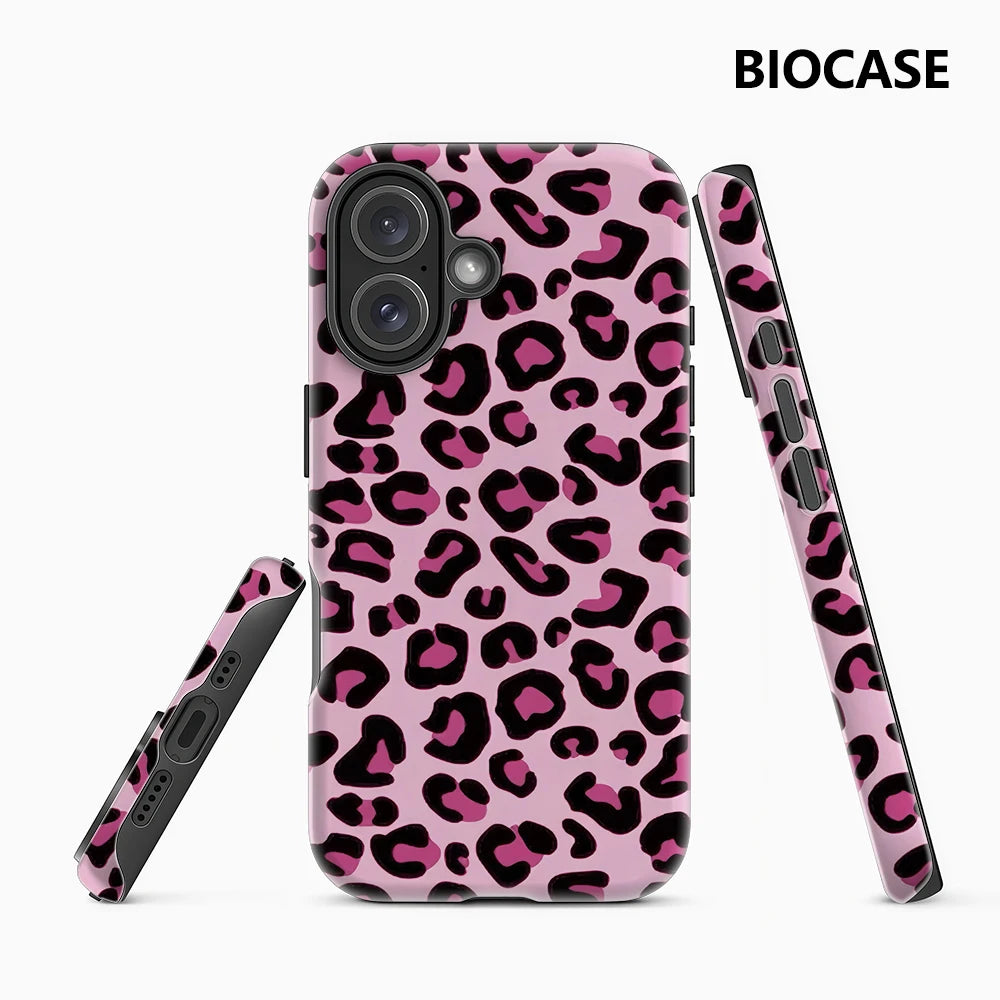 Pink Leopard Print IPhone17 Must-Haves Phone Case for IPhone 17 16 15 14 13 12 11 Pro Max Plus Double-layer Back Cover Main image