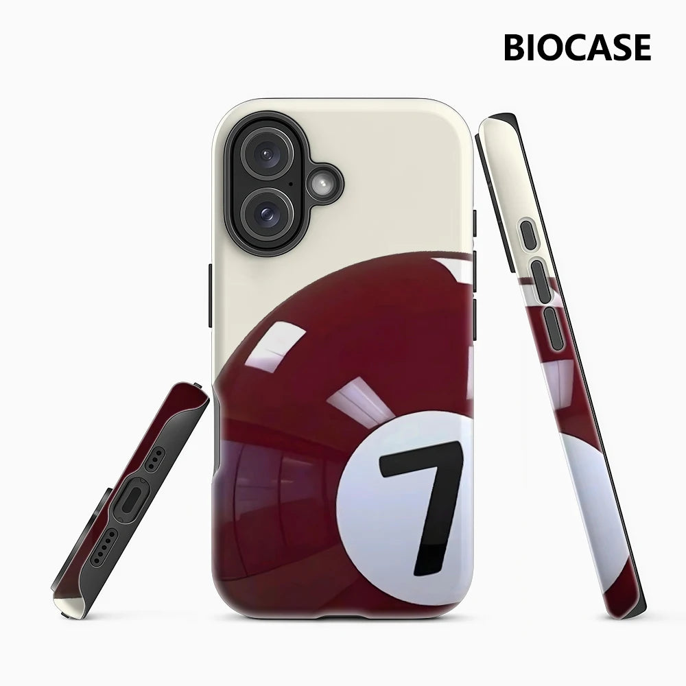 Red 7 Ball Phone Case for Magnetic Phone Case for IPhone 17 16 15 14 13 Pro Max Plus Single Double-layer Tough Case Main image